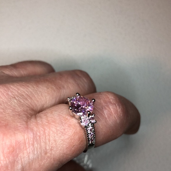 3/$25 18k Plated Pink Diamond Ring - Picture 4 of 9
